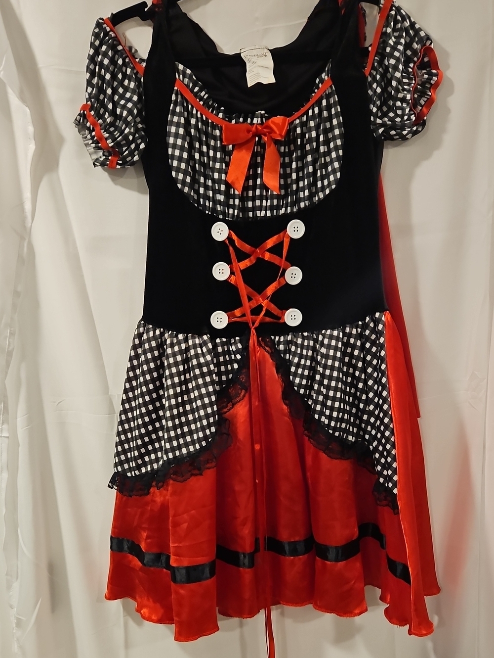WONDERLAND Red and Black Gingham Halloween Dress